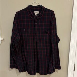 Duluth Trading Co Red and Black Checkered Men's Shirt